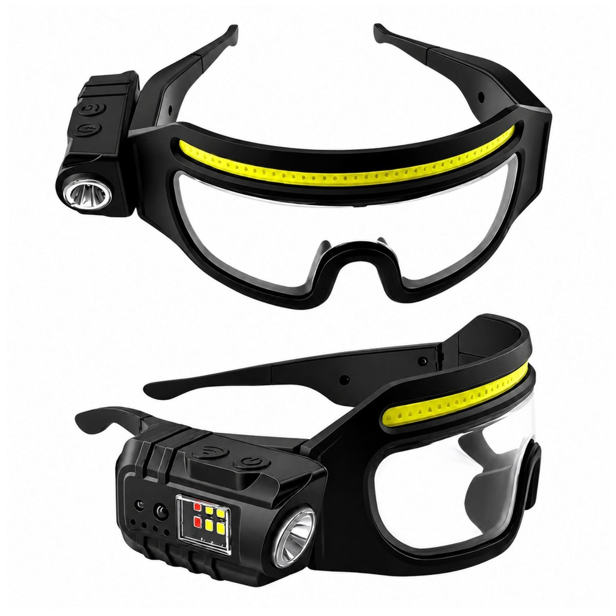 Lentes con luz LED COB, sensor de movimiento y 6 modos de iluminación