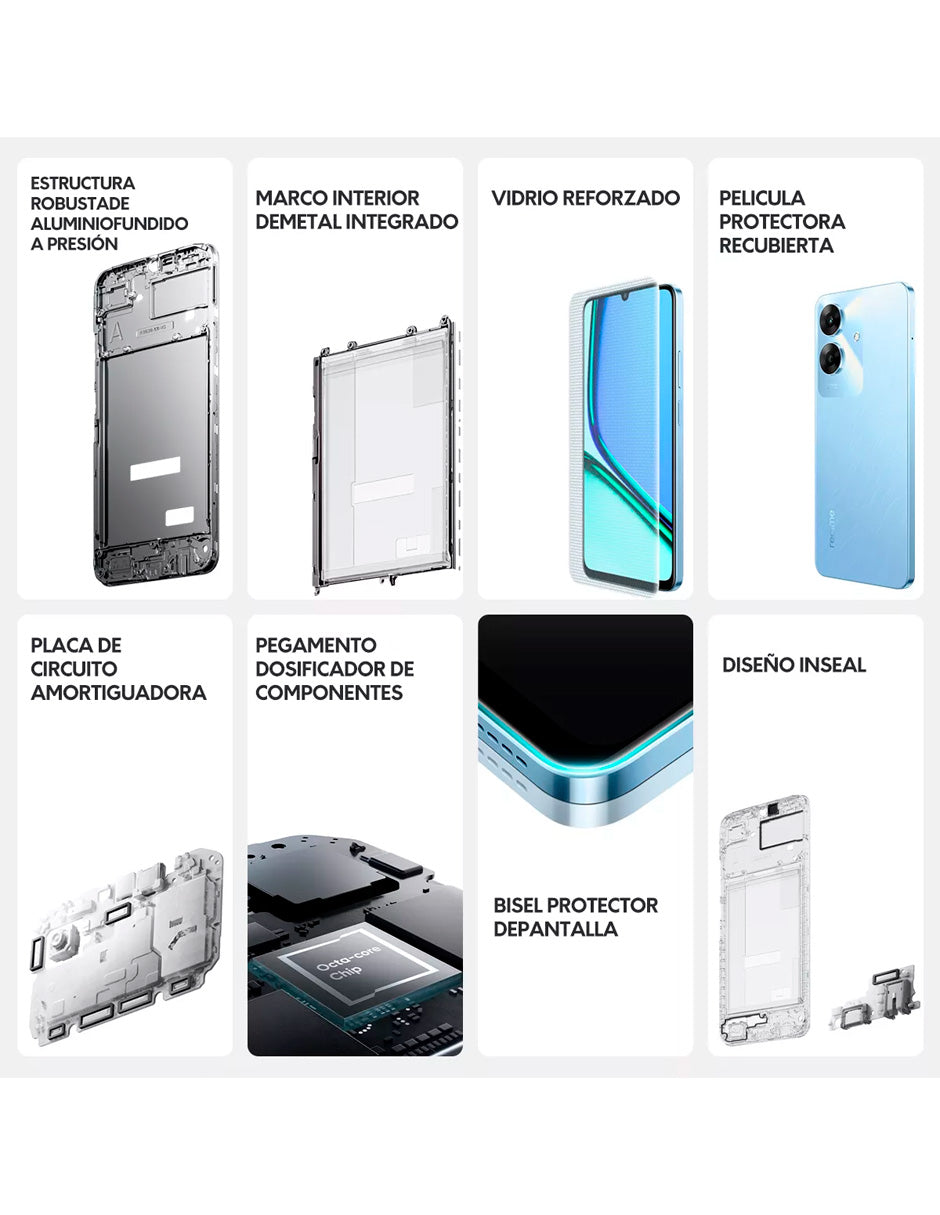 SmartPhone Note 60 4gb Ram / 128 gb / 32mp Cámara 5000 mah con Ip64 Azul