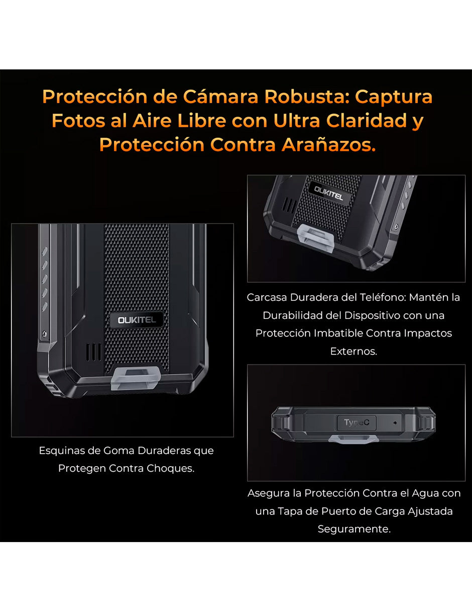 SmartPhone Oukitel G1 Dual Sim 256 Gb 10600mah Impermeable Naranja