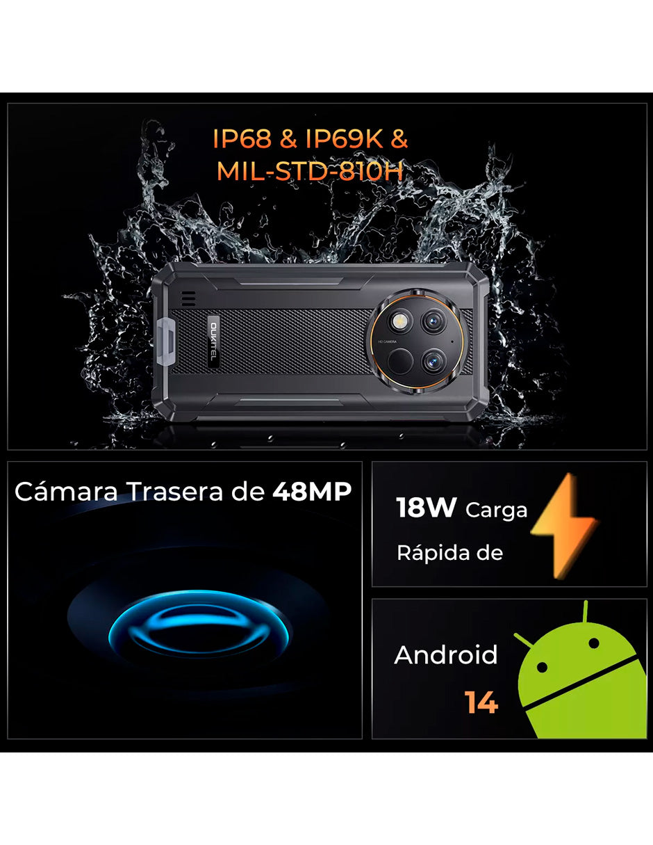 SmartPhone Oukitel G1 Dual Sim 256 Gb 10600mah Impermeable Naranja