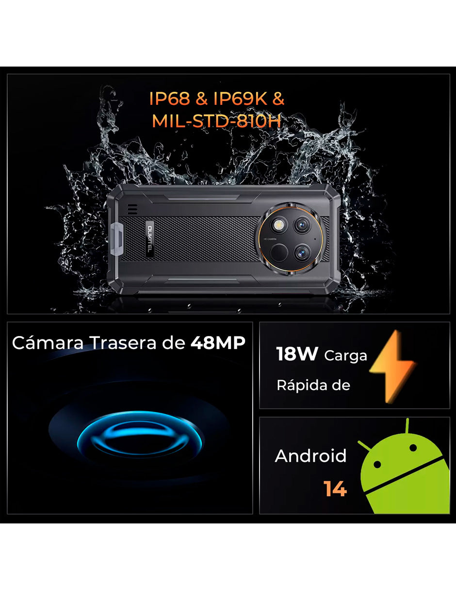 SmartPhone Oukitel G1 Dual Sim 256 Gb 10600mah Impermeable Verde