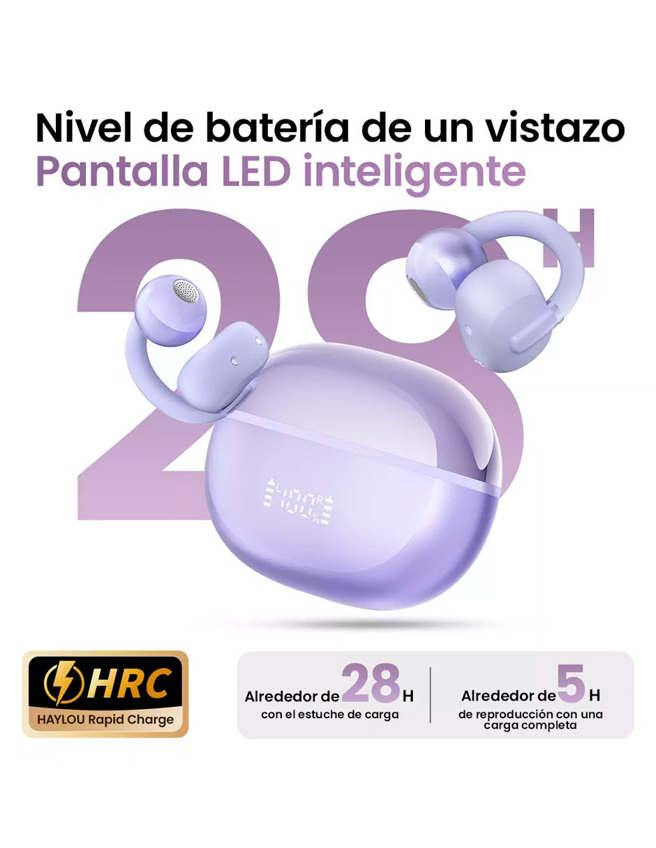 Audífonos OW03 Petukita Box Con Reducción De Ruido Con Clip + Estación de Carga
