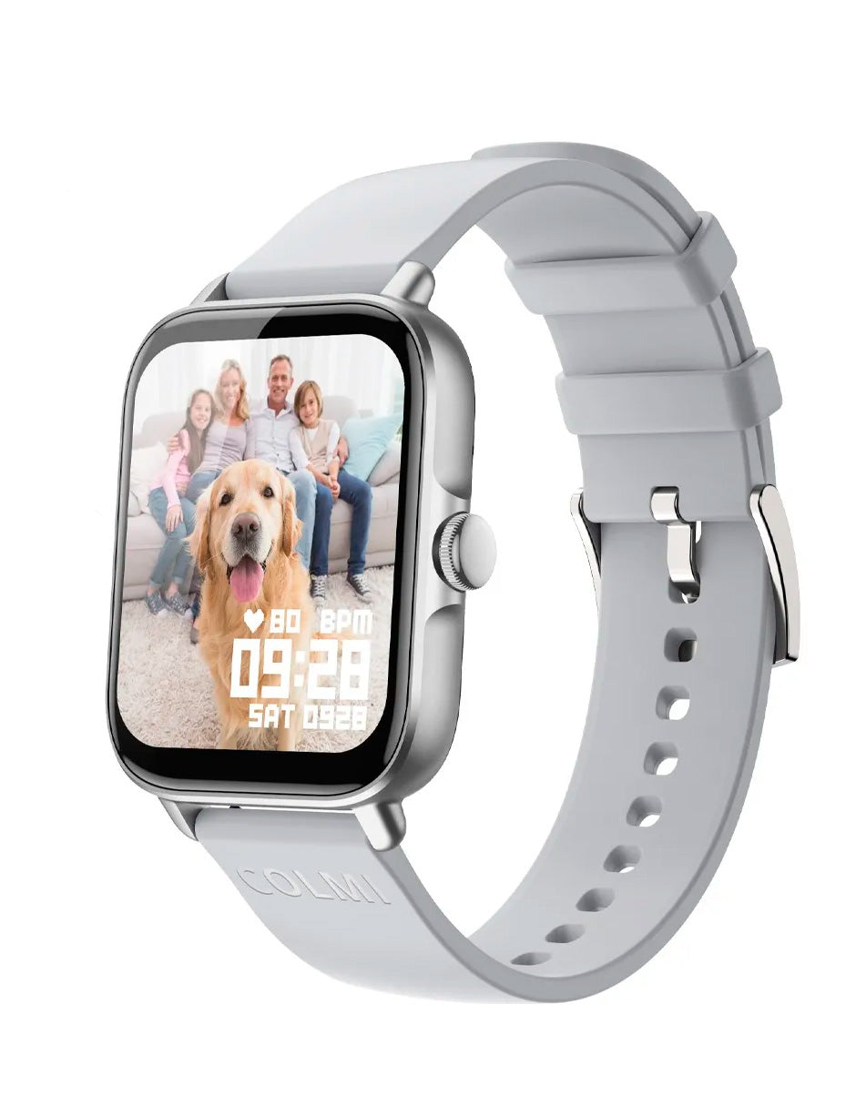 Smartwat P28 Compatible con Android e IOS con Llamada Silver