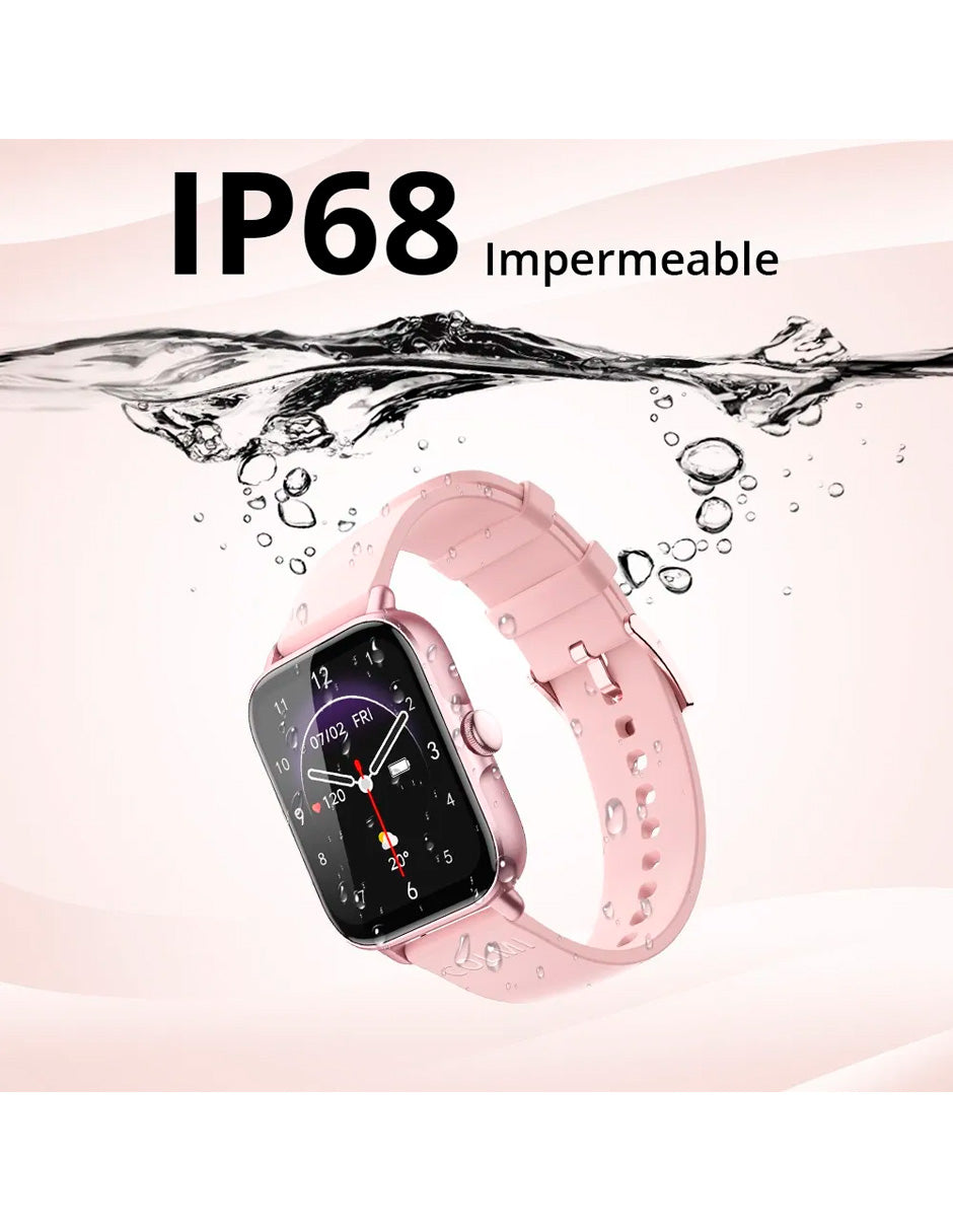 Smartwat P28 Compatible con Android e IOS con Llamada Rosa