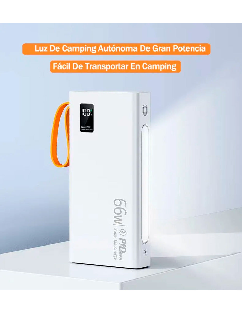PowerBank Portátil 66w de 40000mah LIla uso Múltiple