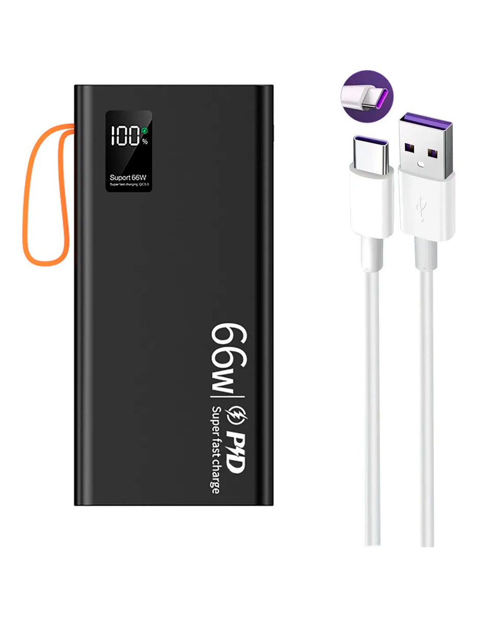 PowerBank Portátil 66w de 40000mah LIla uso Múltiple