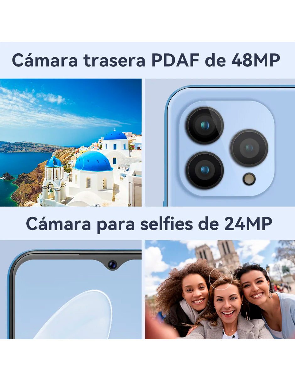 SmartPhone P80 Dual Sim 256 Gb 8 Gb Ram 5200mah con Android 13 Azul