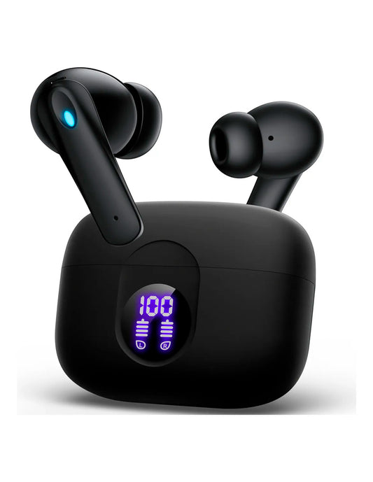 Audífonos Inalámbricos Bluetooth P91 con Doble Micrófono y Cancelación Ruido Negro