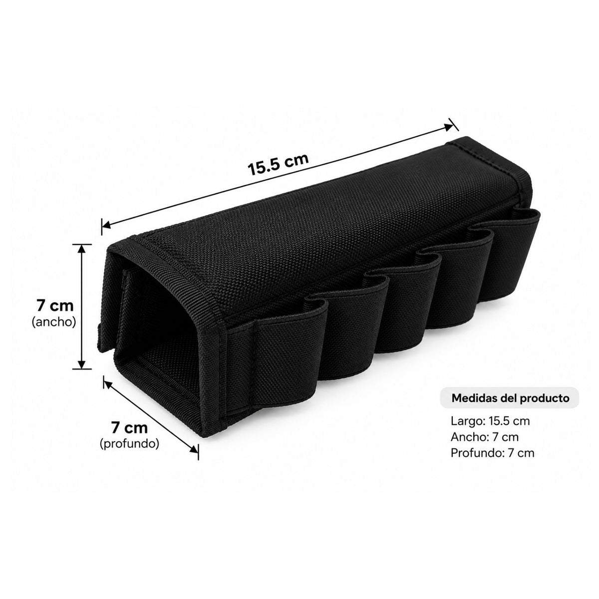 Carrillera de neopreno para culata con capacidad para 10 cartuchos calibre 12 - foto 3