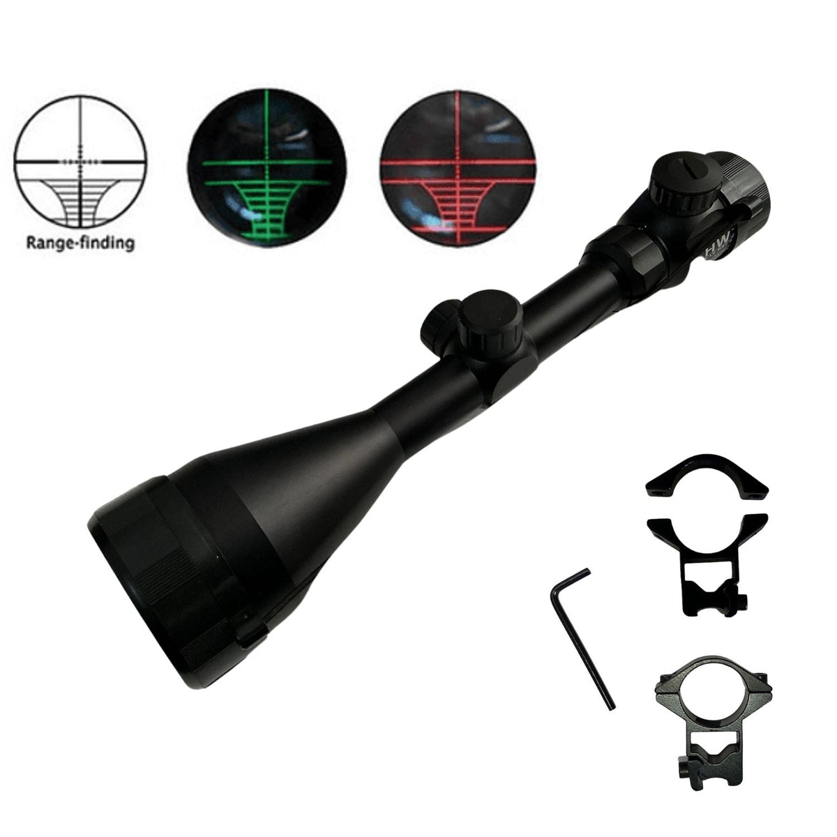 Mira telescópica verde y roja para rifle, 3-9X40EG o 3-9X56EG - foto 2