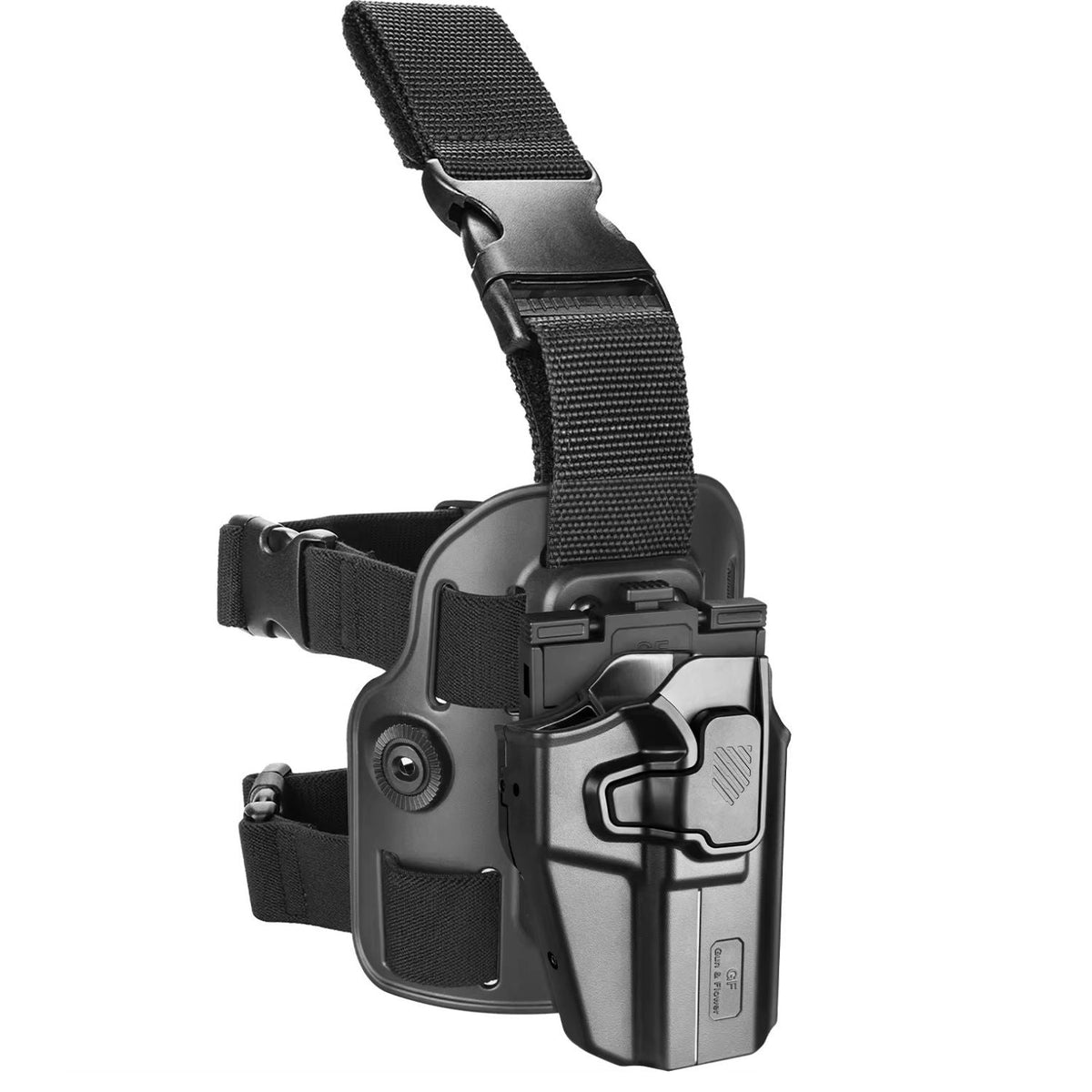 Funda táctica de muslo universal con rotación 360° y liberación rápida - foto 2