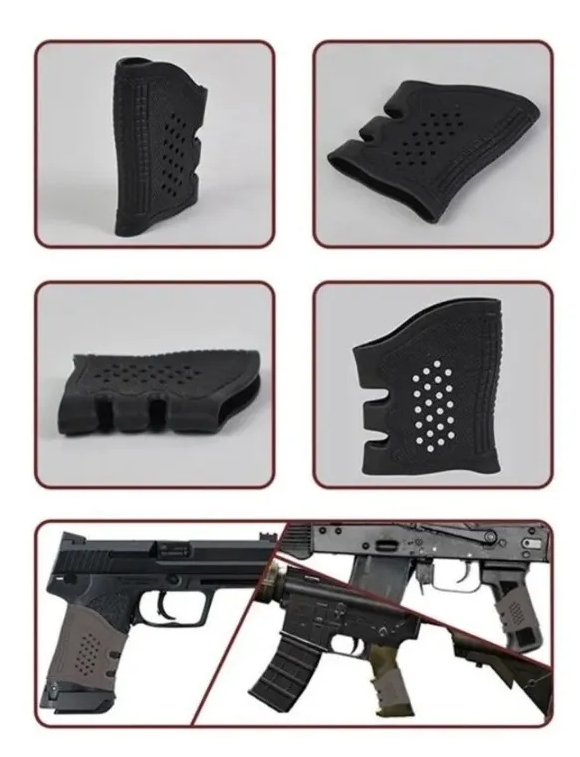 Grip de agarre ergonómico con relieves para pistola, fusil o ballesta - foto 2