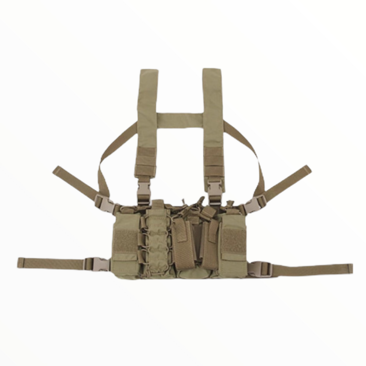 Chaleco táctico airsoft multifuncional con bolsas, modelo PJ217 - foto 4