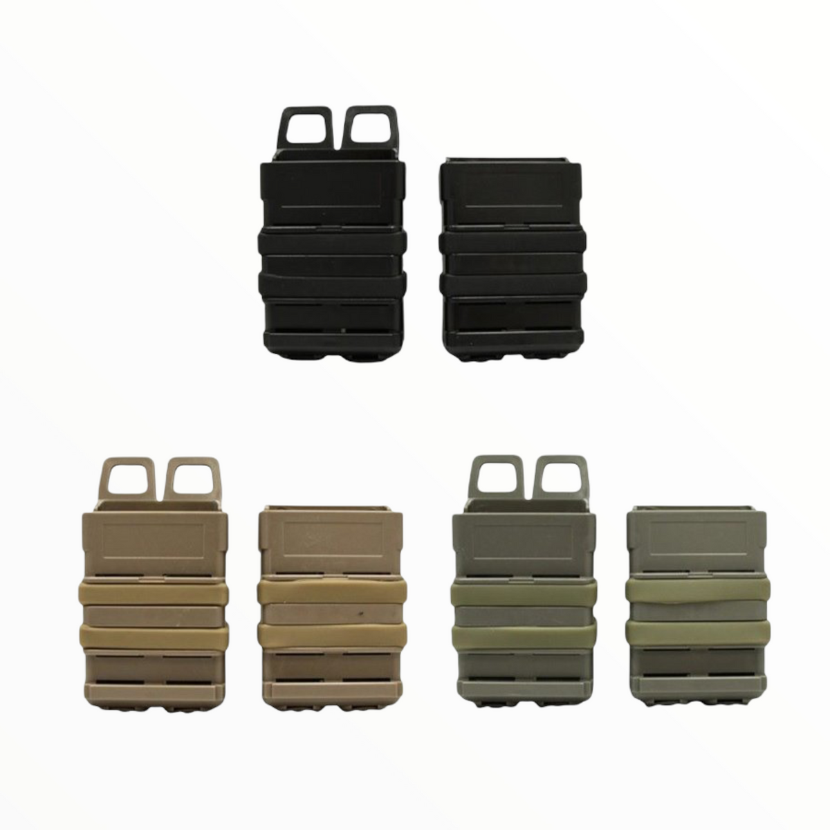 Porta cargadores rígidos para M4, set de 2 piezas con sistema Molle PJ277