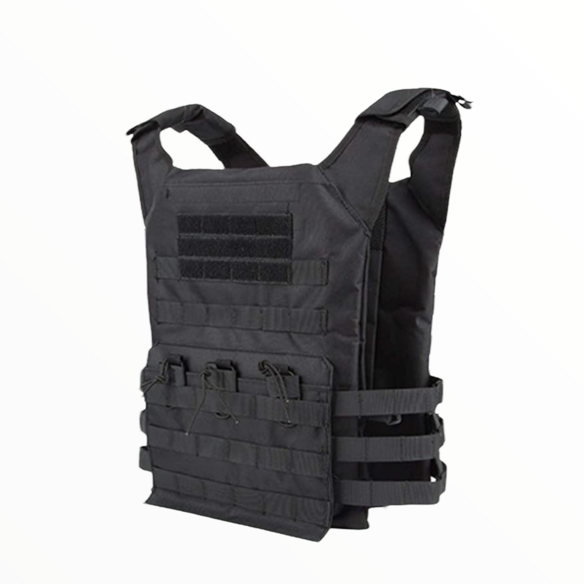 Chaleco porta placas negro con velcro y sistema MOLLE PJ342 - foto 5