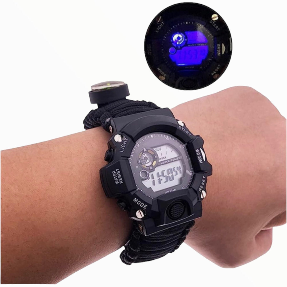 Reloj deportivo de supervivencia con luz, modelo PJ476 - foto 3