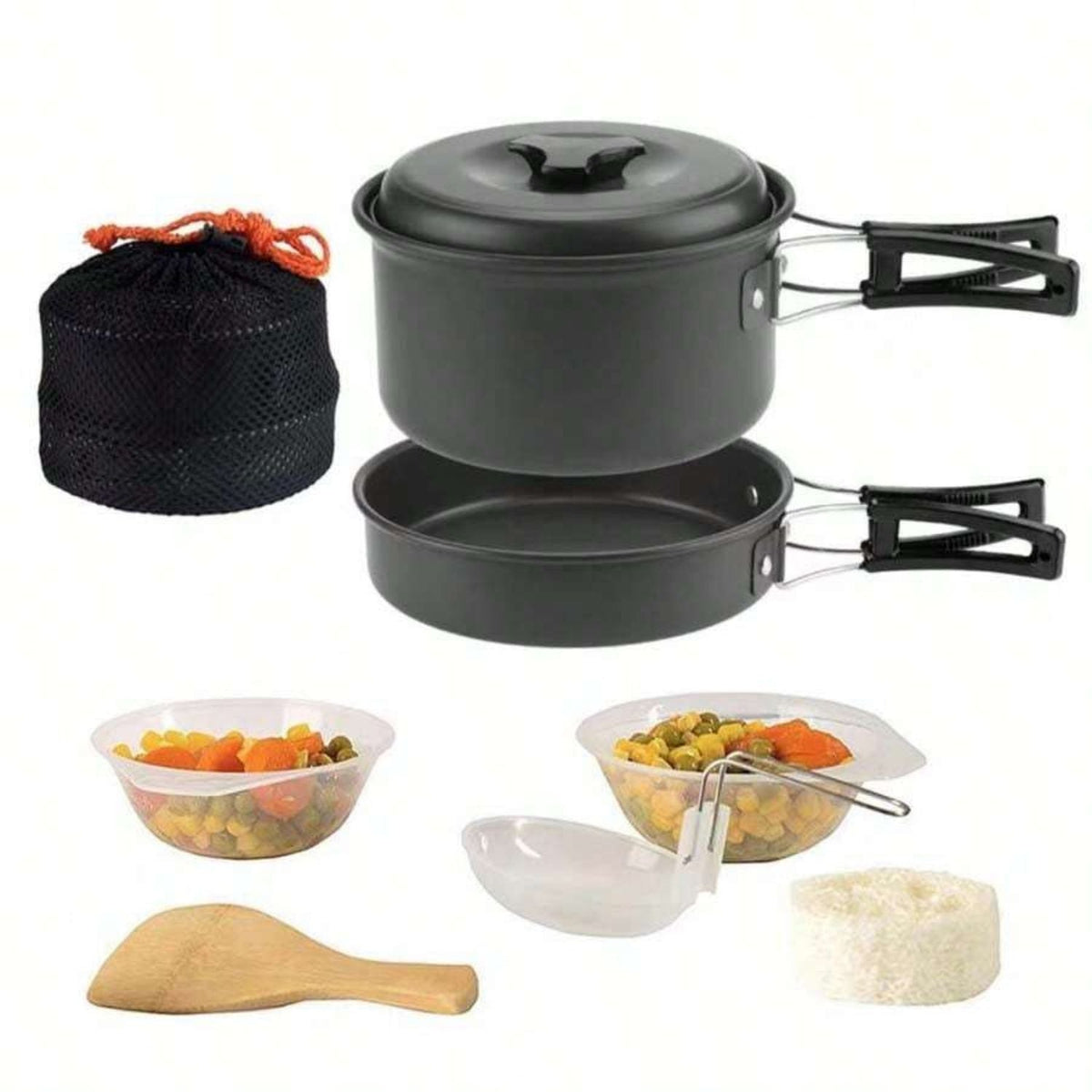 Kit de cocina portátil de 7 piezas para acampar PJ492