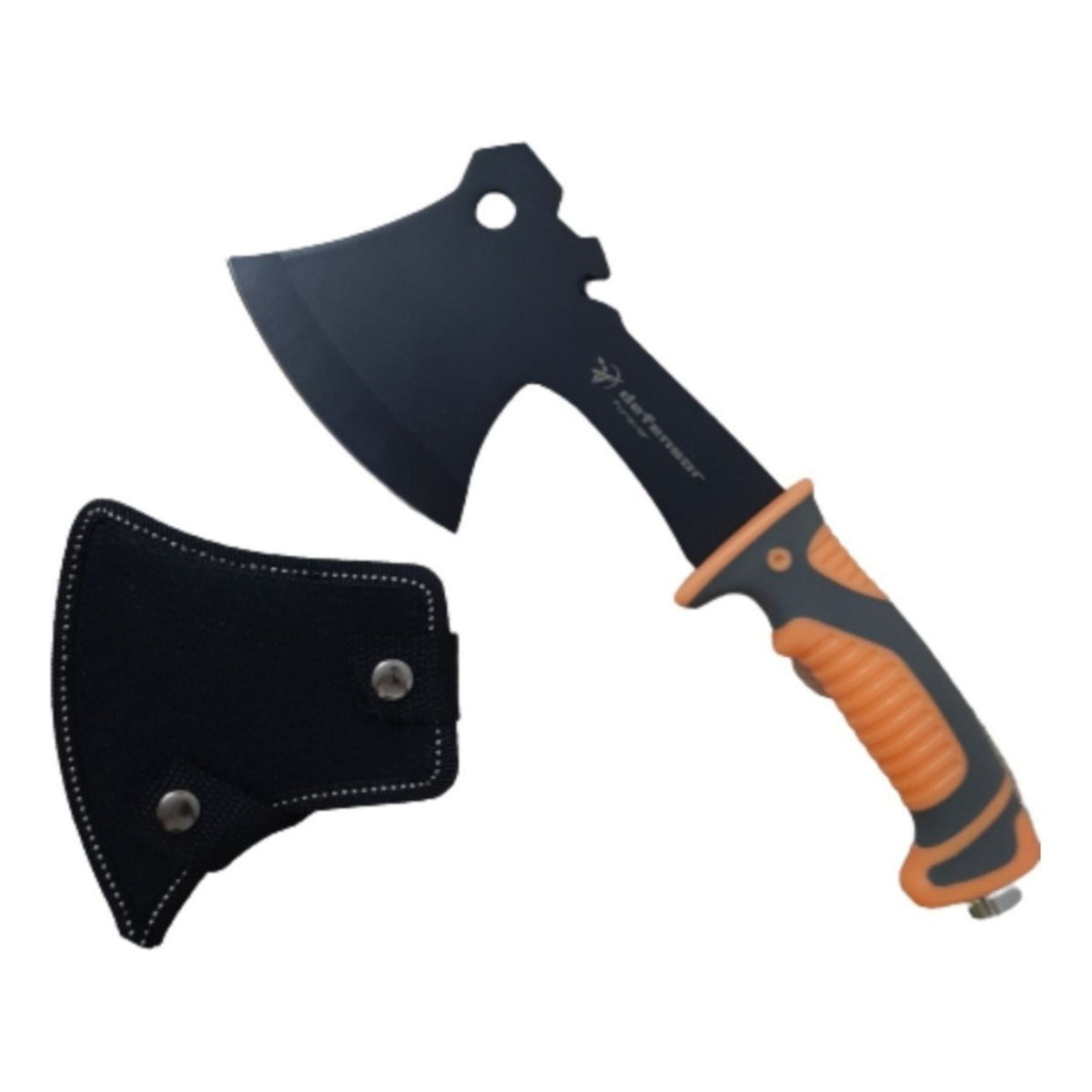 Hacha táctica de supervivencia de 28 cm con mango antideslizante