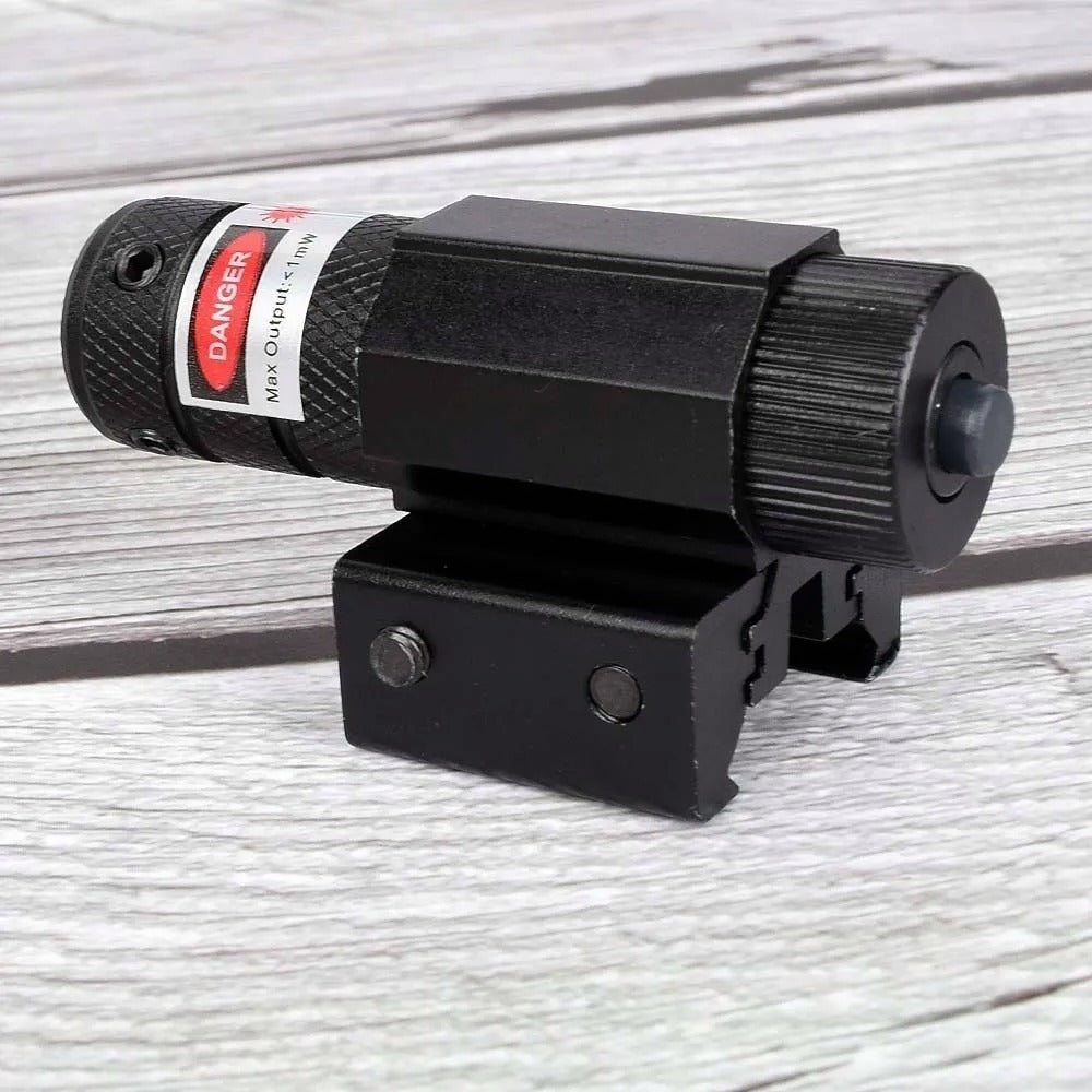 Láser de punto rojo con adaptador para riel universal