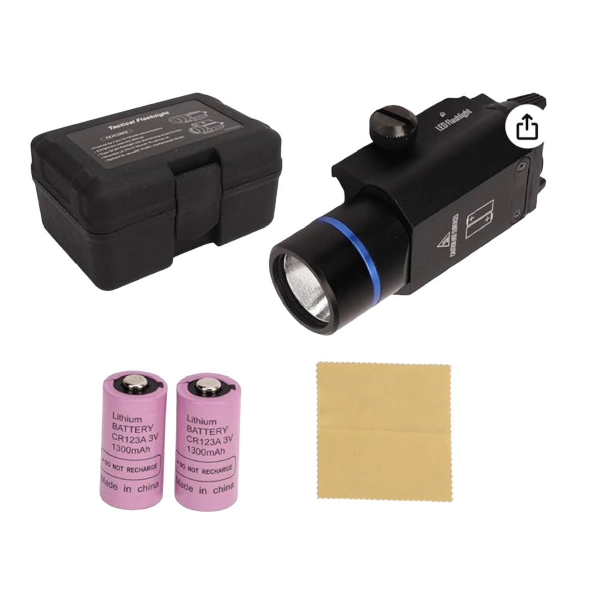 Mini linterna para riel de 20 mm, modelo PJ614 - foto 3