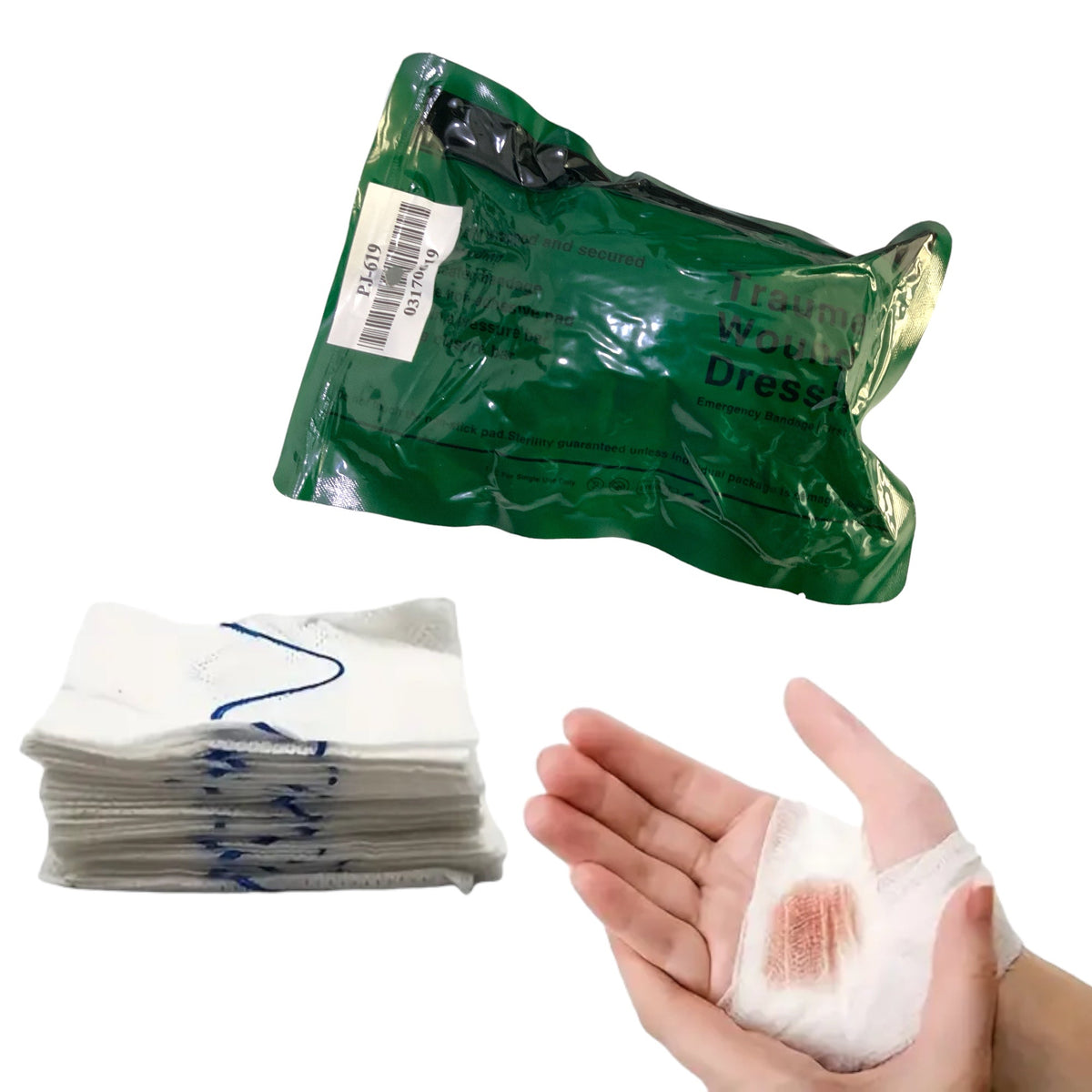 Gasas hemostáticas para primeros auxilios, en dos tamaños - foto 4