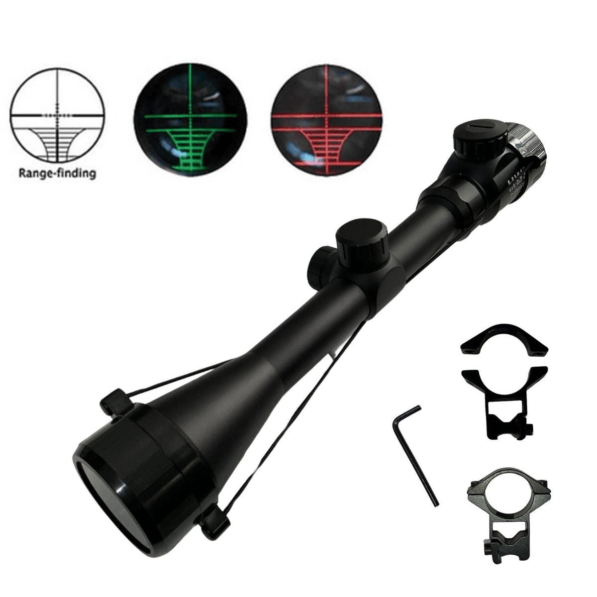 Mira telescópica verde y roja para rifle, 3-9X40EG o 3-9X56EG
