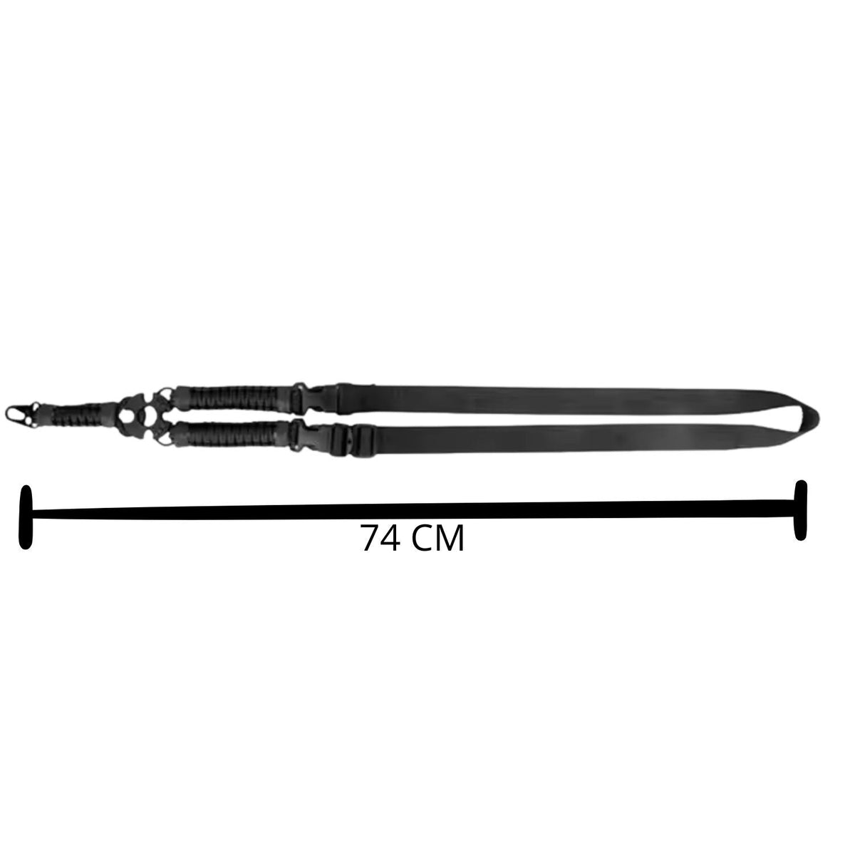 Portafusil de paracord con anclaje metálico para equipo táctico - foto 4