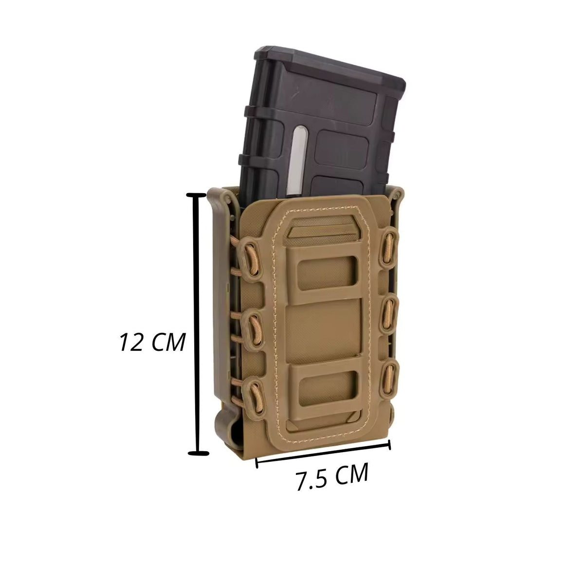 Porta cargador rígido M4/AR15 con sistema MOLLE y retención elástica - foto 5