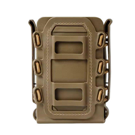 Porta cargador rígido M4/AR15 con sistema MOLLE y retención elástica