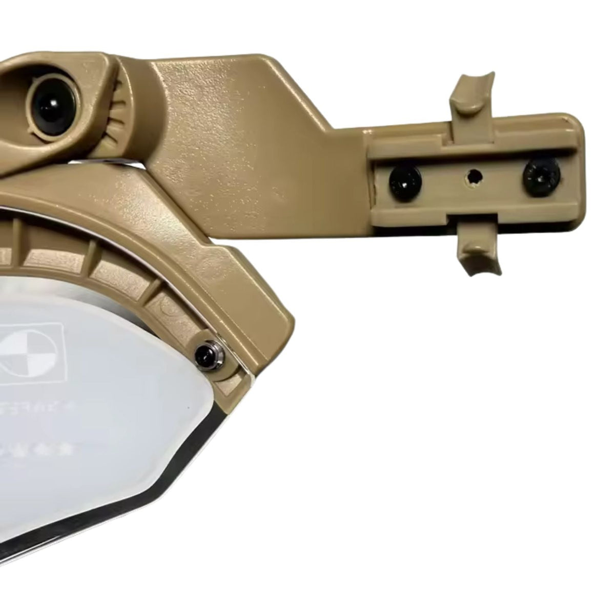 Visor de policarbonato para casco táctico con riel lateral abatible - foto 4