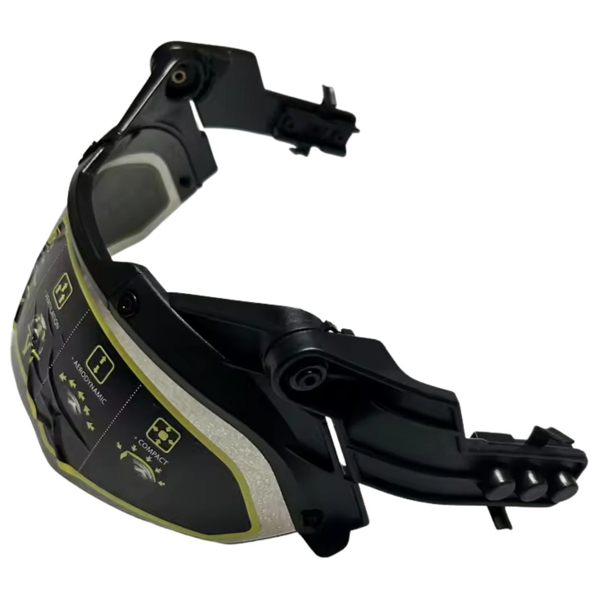 Visor de policarbonato para casco táctico con riel lateral abatible - foto 3