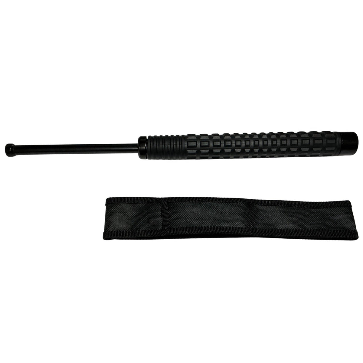 Bastón retráctil de acero de 42 a 63 cm con funda de nylon - foto 3