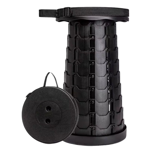 Banco telescópico plegable de 6 a 44 cm para camping y pesca
