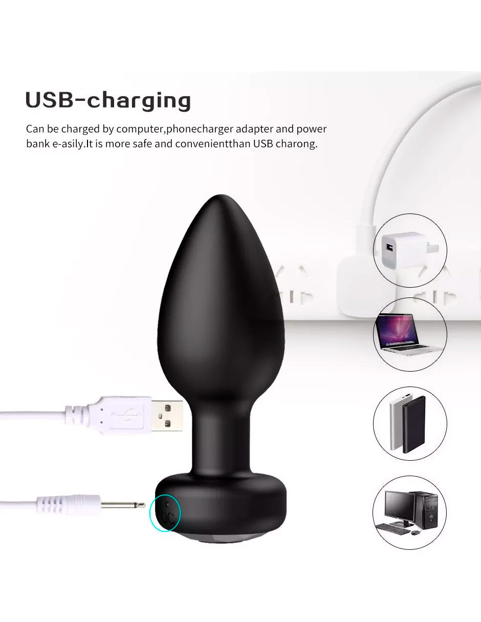 Plug Vibrador Anal Unisex