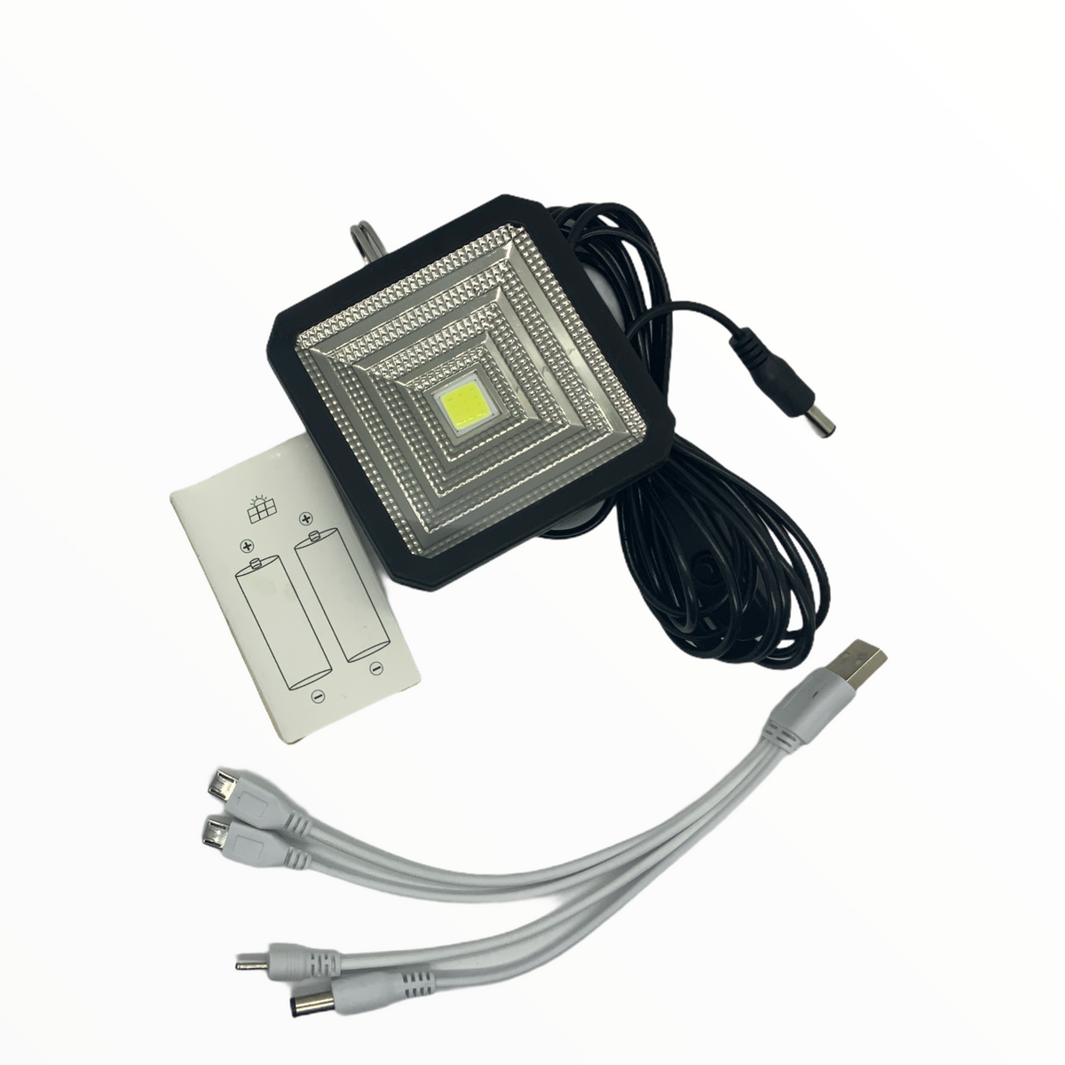 Lámpara de emergencia con panel solar, reflector y power bank T030 - foto 3
