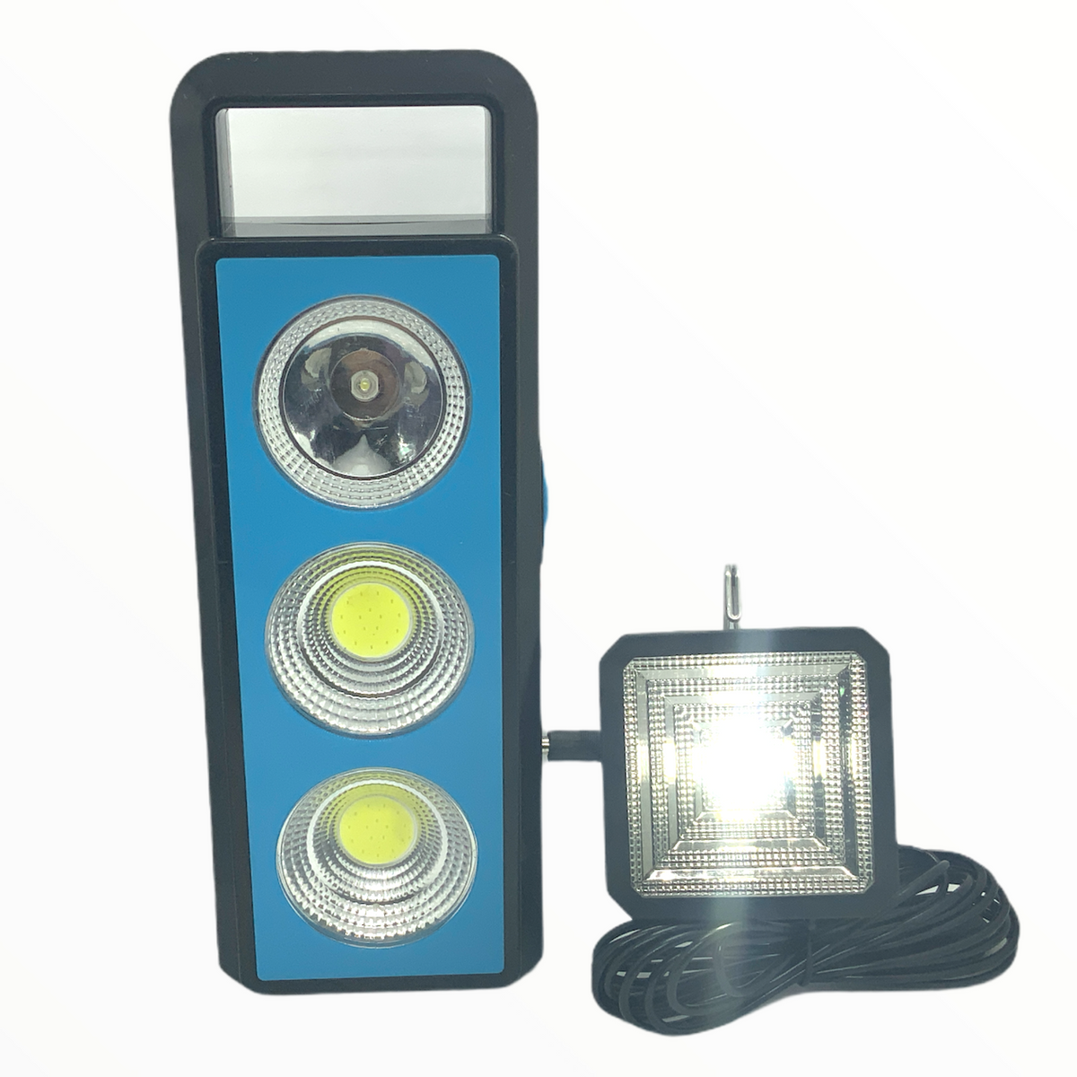Lámpara de emergencia con panel solar, reflector y power bank T030 - foto 2