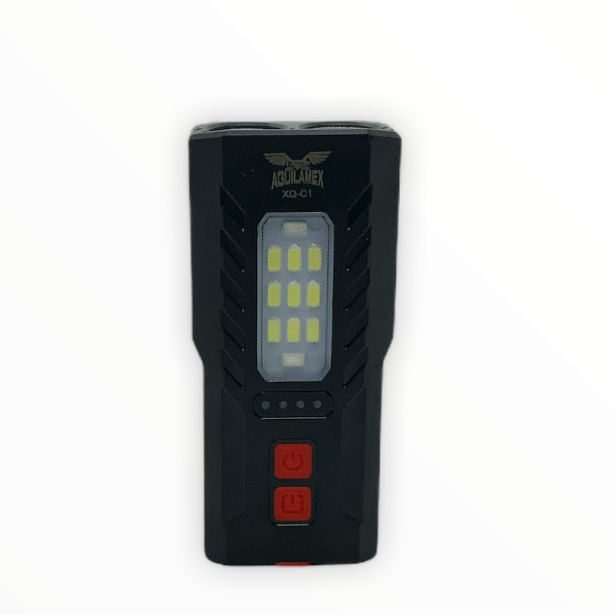 Luz delantera recargable para bicicleta con COB lateral y efecto patrulla - foto 2