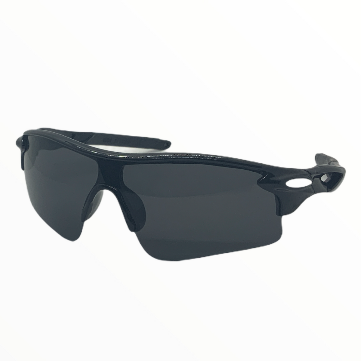 Gafas deportivas unisex estilo Radar con marco negro - foto 2