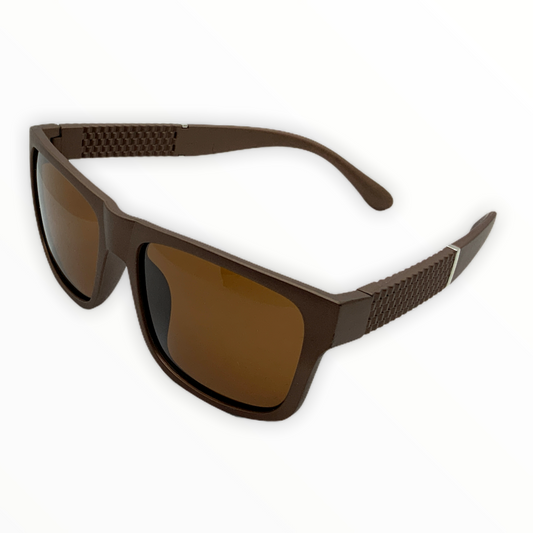 Lentes de sol polarizados de marco cuadrado clásico, unisex