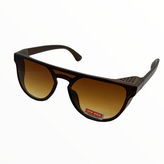 Lentes urbanos UV400 con protector lateral y armazón mate