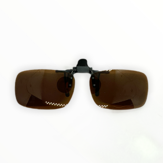 Clip-on polarizado para lentes oftálmicos, tamaño grande 6.2 x 4.8 cm