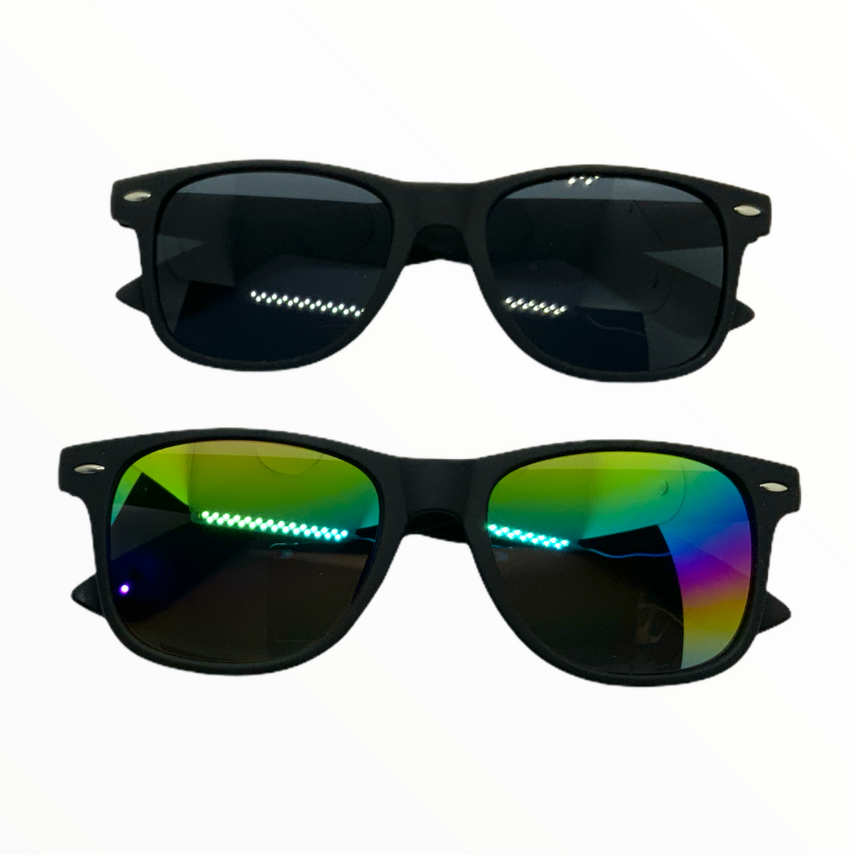 Lentes de sol retro polarizados UV400 unisex en negro o tornasol - foto 3