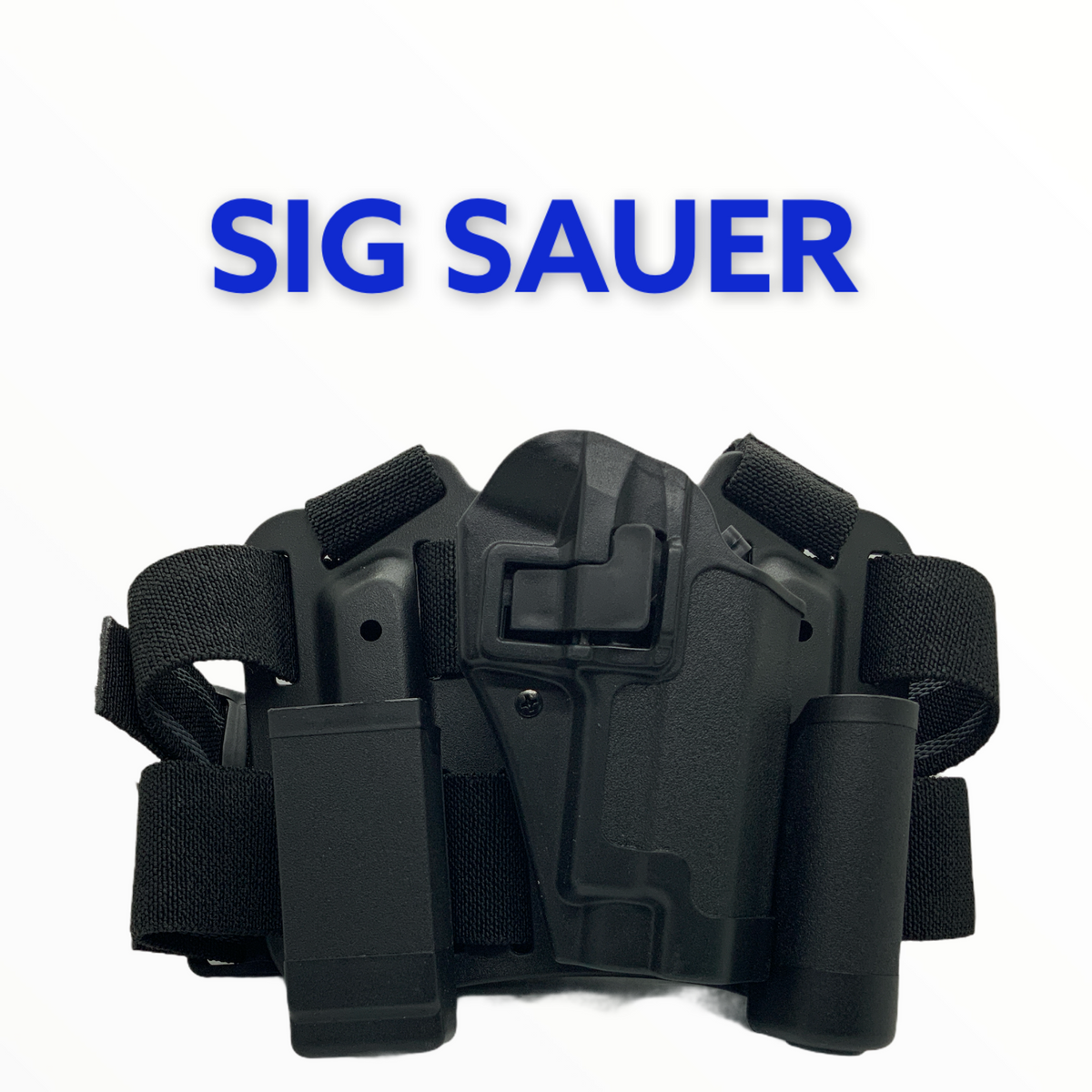 Holster de piernera rígida con portacargador y porta linterna