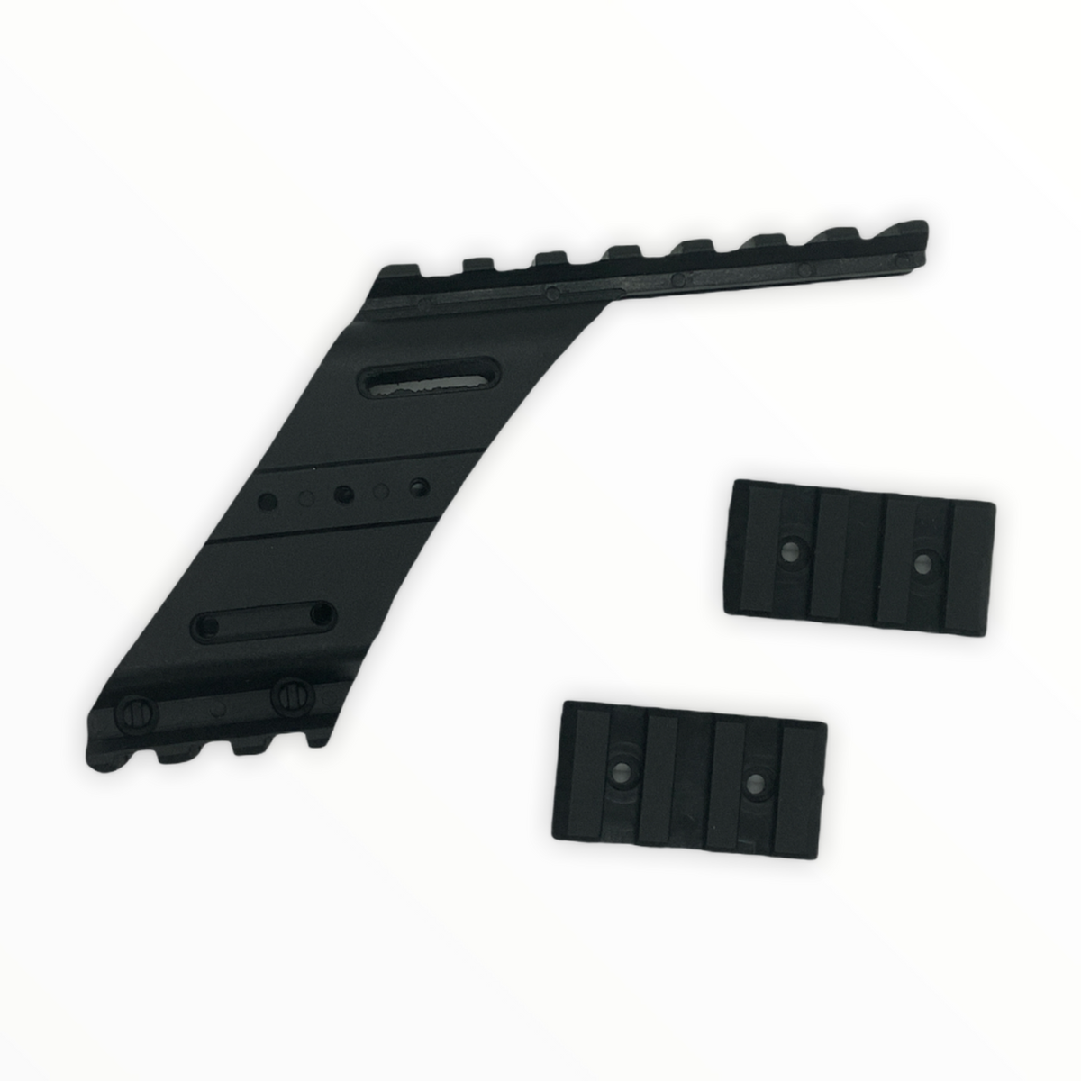 Base con rieles para accesorios en Glock 17, modelo PJ318