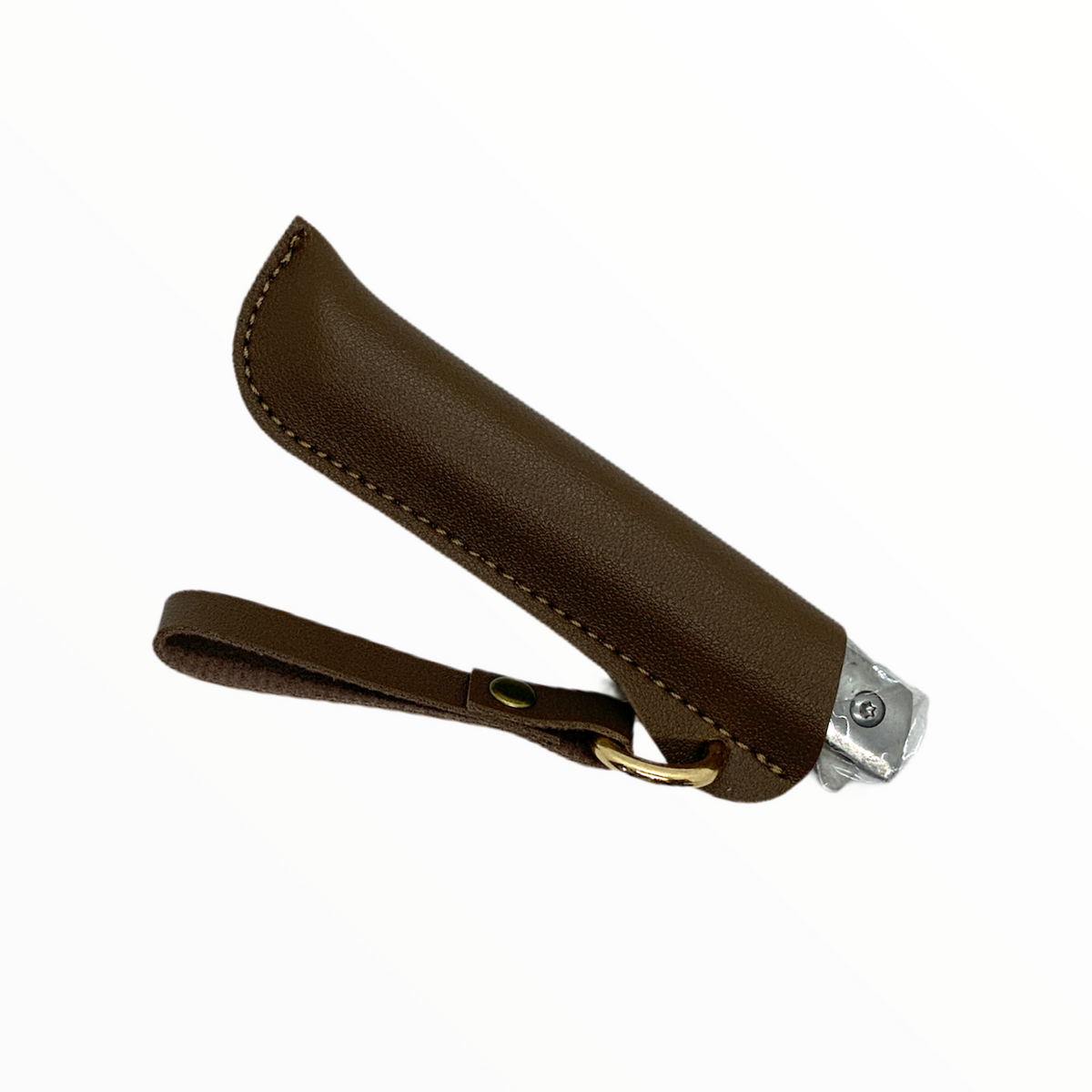 Cuchillo plegable pequeño y delgado de bolsillo, acabado tipo piel F2018 - foto 2