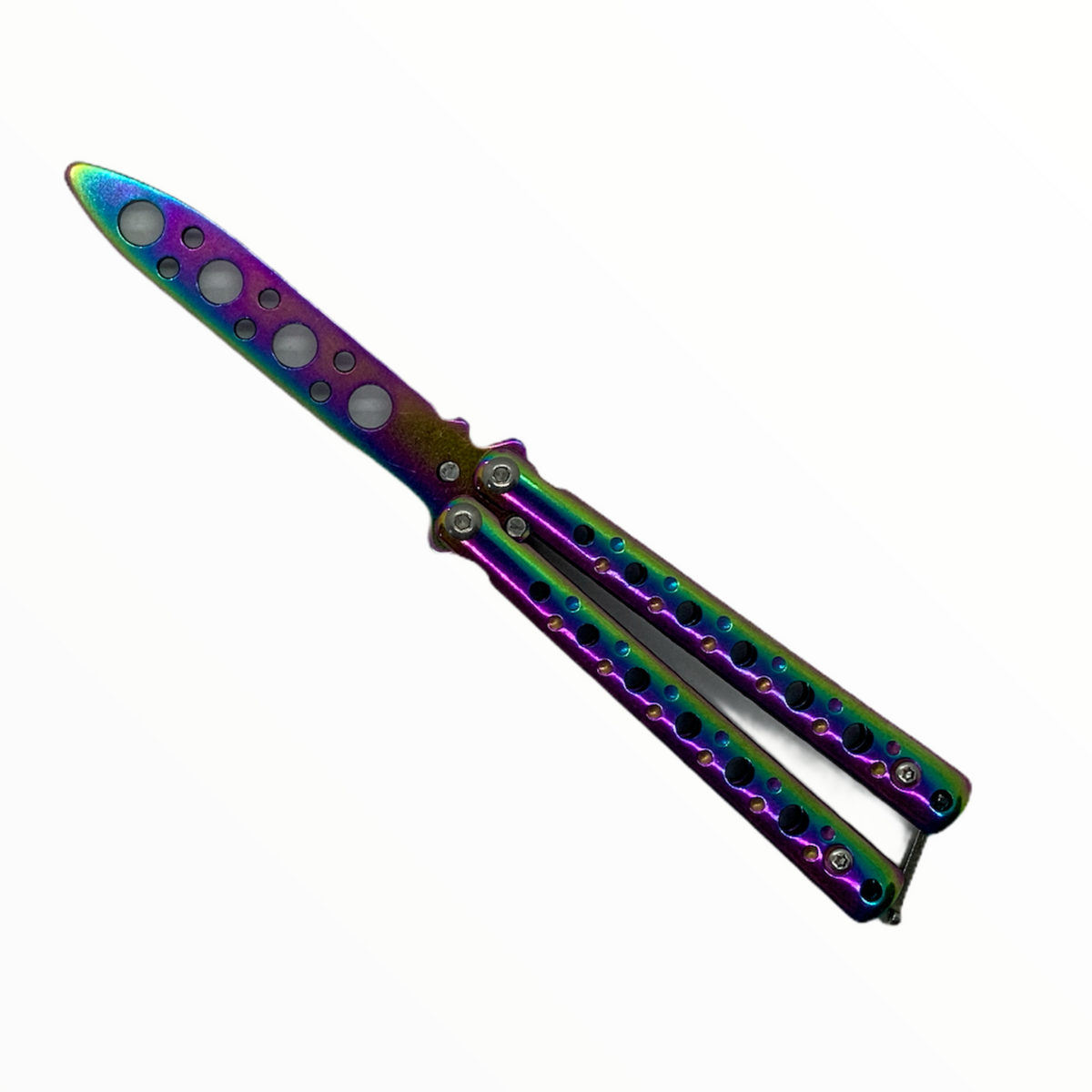 Cuchillo mariposa de práctica sin filo para entrenamiento F2028 - foto 3