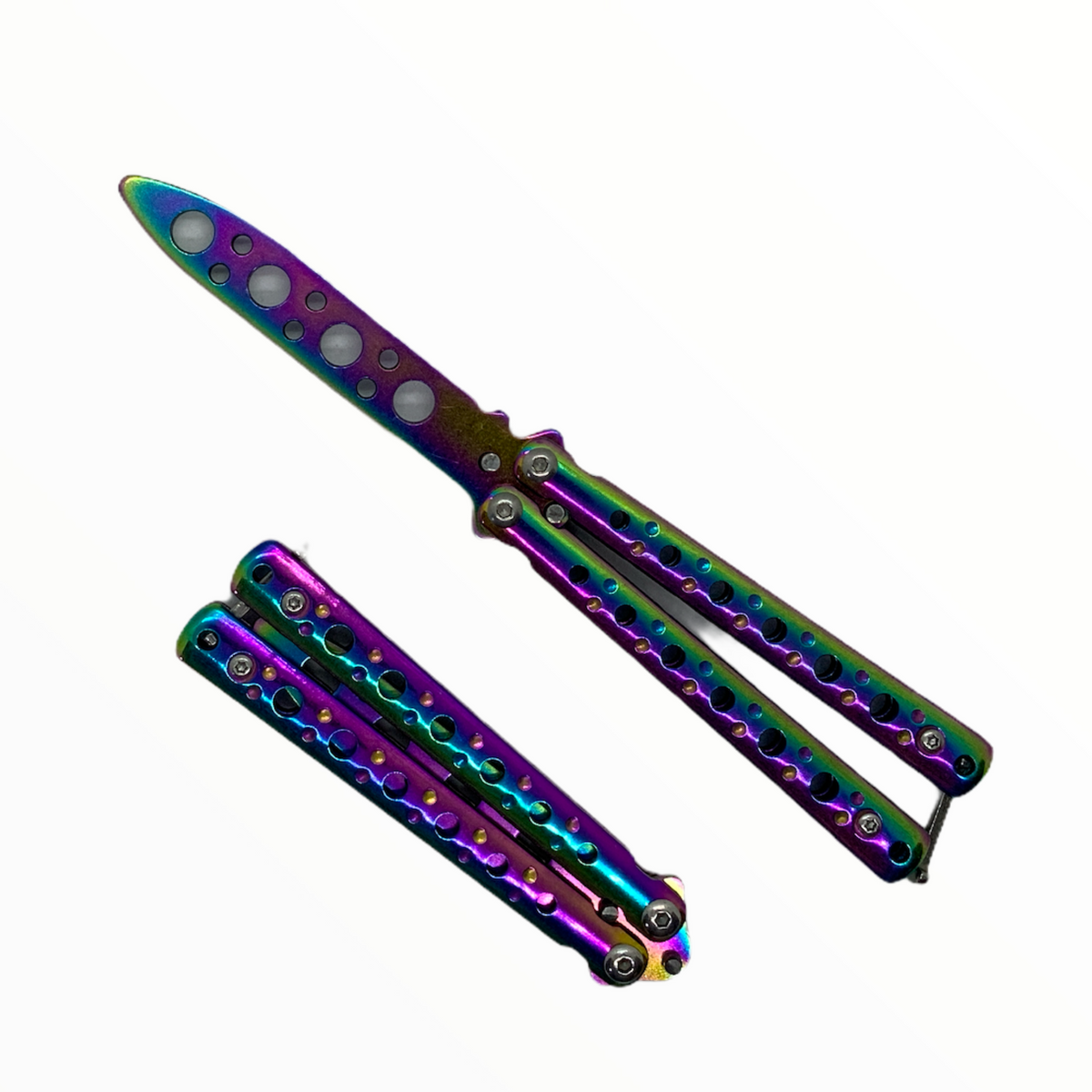 Cuchillo mariposa de práctica sin filo para entrenamiento F2028 - foto 4