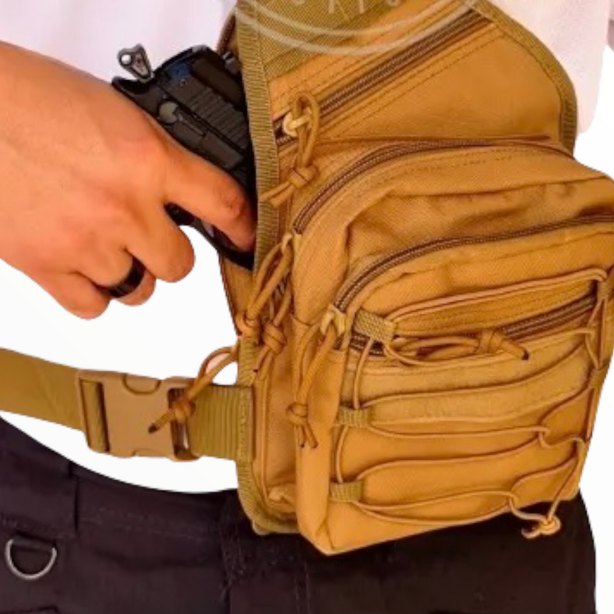 Mochila cruzada tipo pechera de porte discreto JYB002 - foto 3