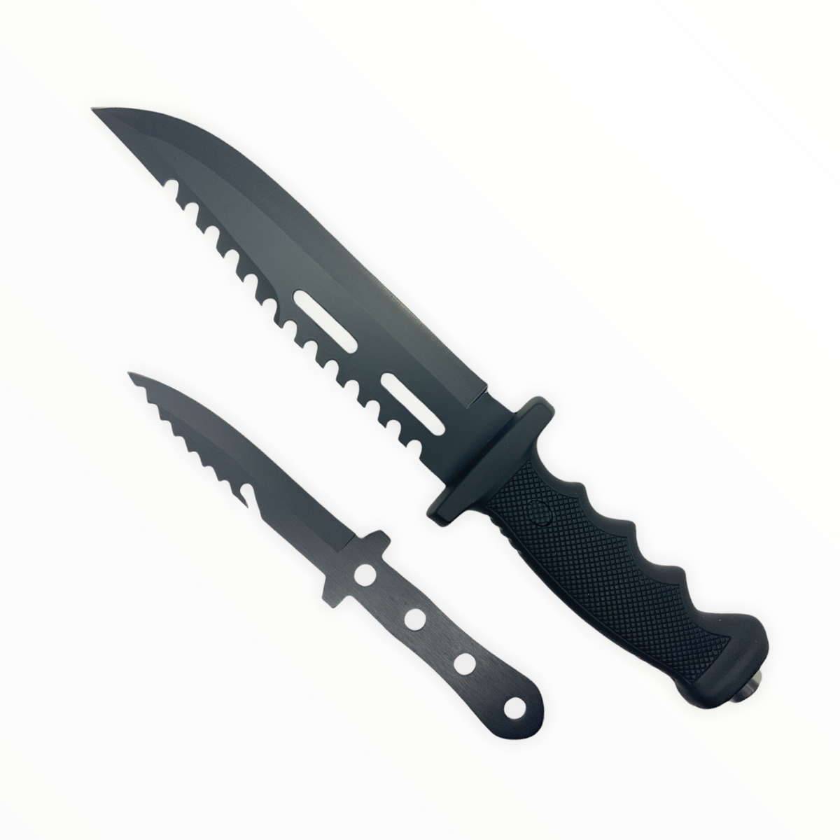 Cuchillo largo 2 en 1 con puñal y funda J2030