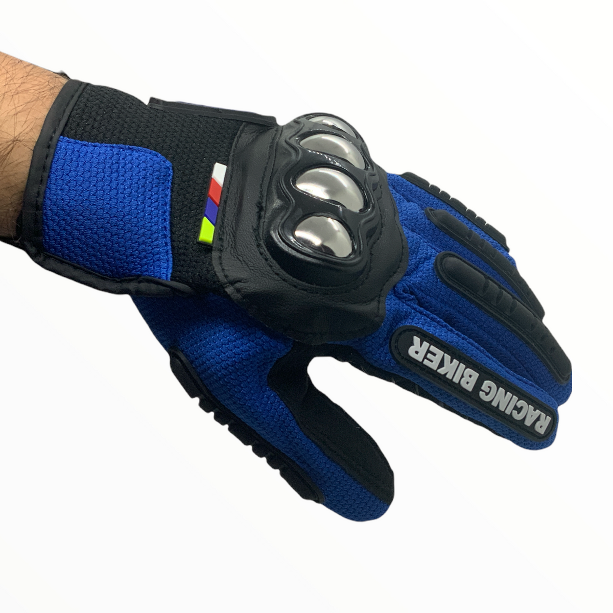 Guantes de motociclista con nudillos protegidos y dedos touch SL10
